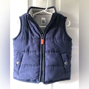 Unisex Classic Blue Puffer Vest (24m) Boys & Girls